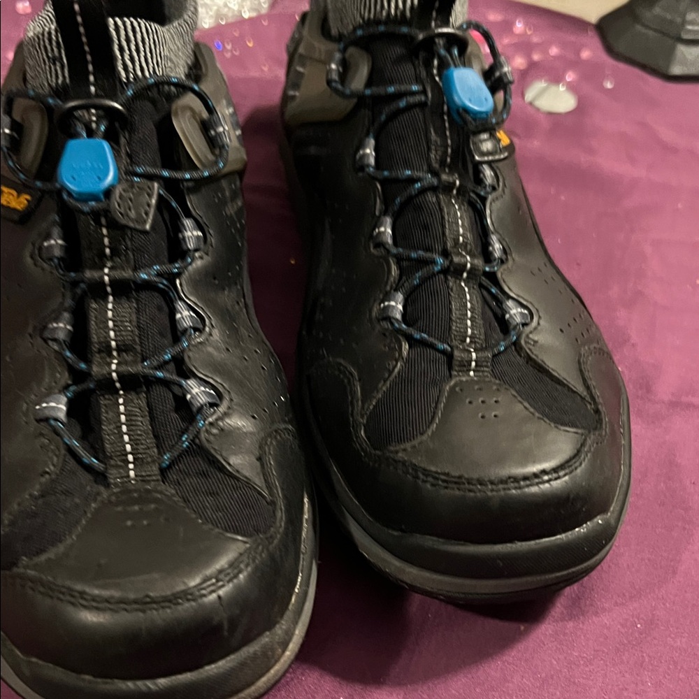 Teva Black and Blue Athletic Shoes
